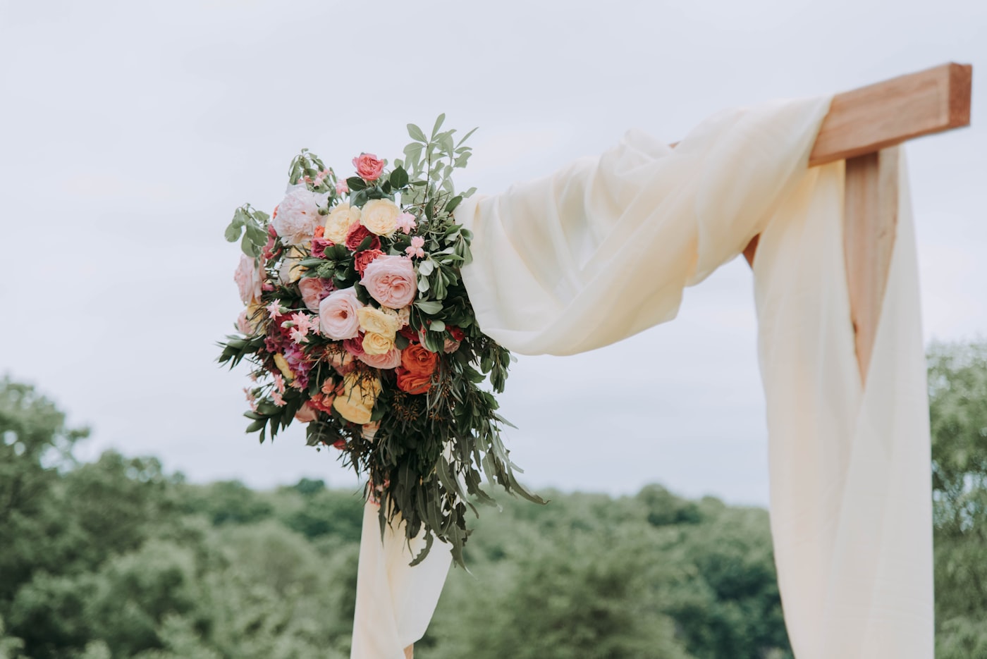 Wedding rings on soft fabric
